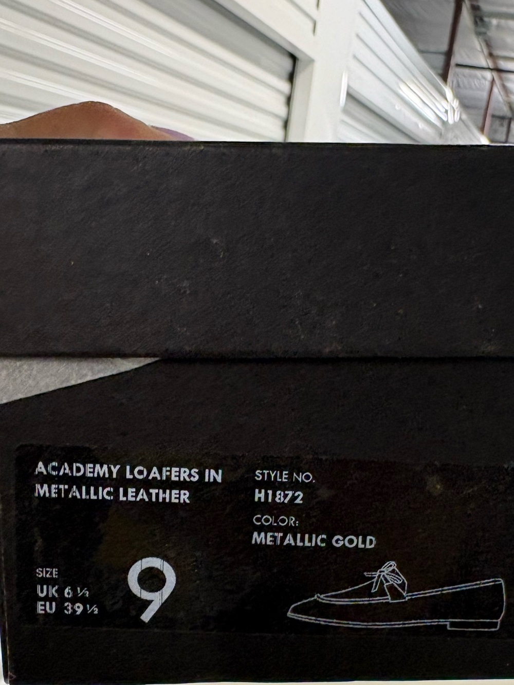 J. Crew Academy Loafers in Metallic Leather. Size 9. New. - Picture 3 of 4